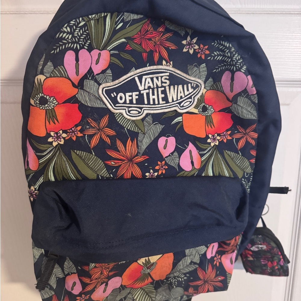 Vans Dark Blue Floral Backpack